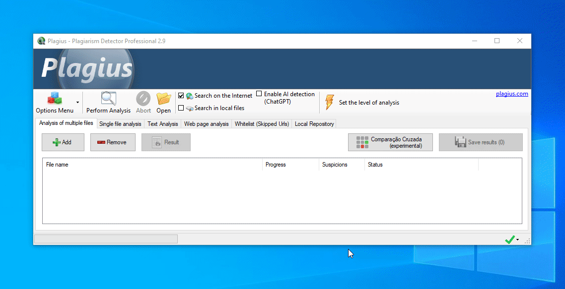 Comparação Cruzada