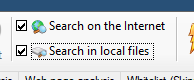 Selecionando onde realizar as buscas